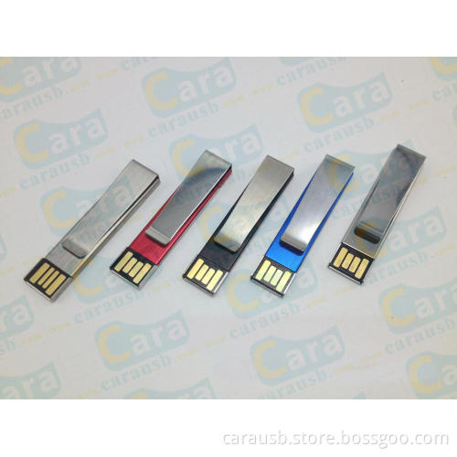 silver metalic Tie clips shape usb disk 8GB metal mini pendrive